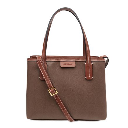 Mini Tote Bag Selaria Firenze - Castor/At. Castanho