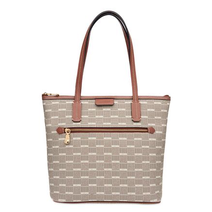 Shoulder Bag Selaria Firenze - Natural e Castanho