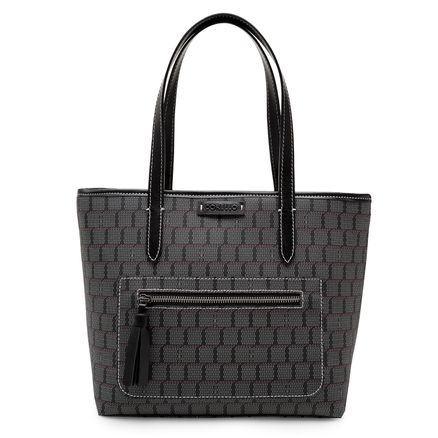 Bolsa Sacola Feminina Mini Monograma - Preto