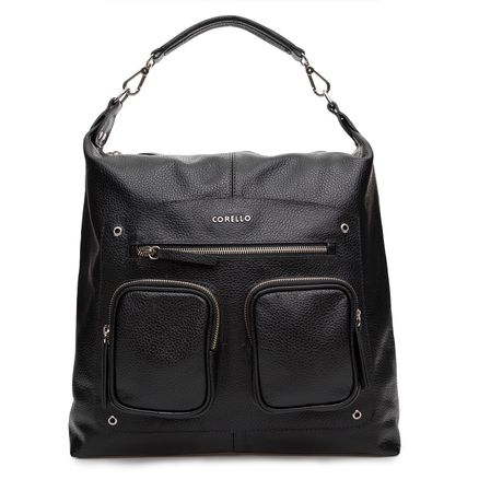 Hobo Pockets Couro - Preto