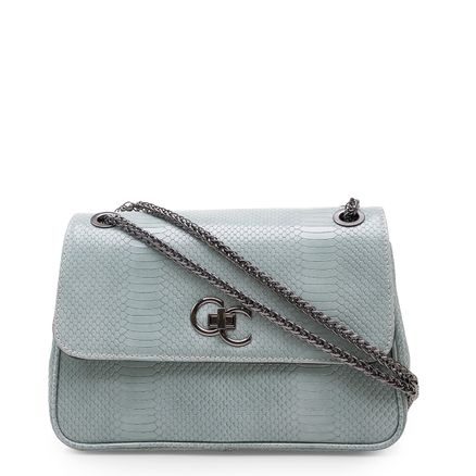 Bolsa De Ombro Feminina Python Dorso Couro - Acqua