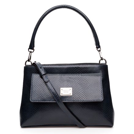 Shoulder Python Mania Couro - Marine