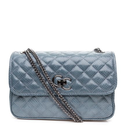 Shoulder Python Mania Couro - Oceano