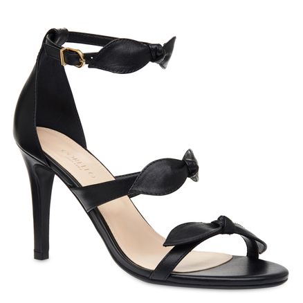 Sandália Strappy Laços - Couro Atanado Preto