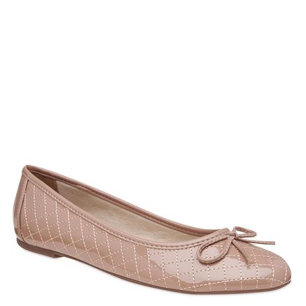 Sapatilha Matelassê - Verniz Lux Blush