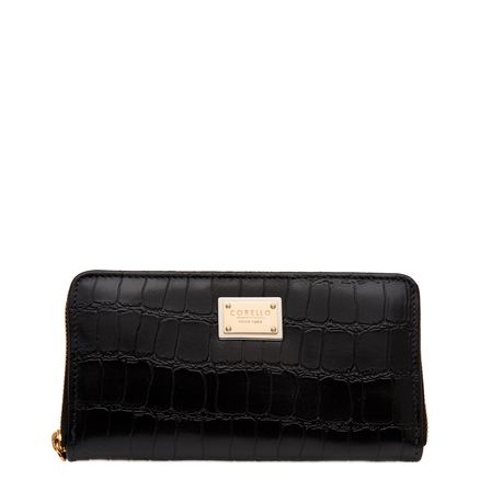 Carteira - Croco Preto