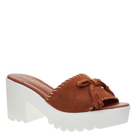 Tamanco Tratorado Camurça - Camurcao Dark Camel
