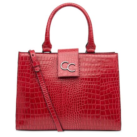 Tote Bag Cecilia - Croco Rubi