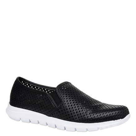 Sport Slip-On - Couro Atanado Preto