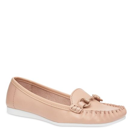 Mocassim Sport - Couro Atanado Nude
