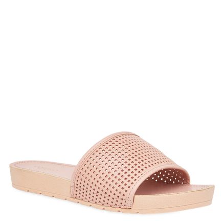 Slide Lasercut Couro - Atanado Rose