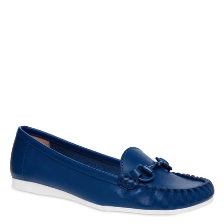 Mocassim Sport - Couro Atanado Denim