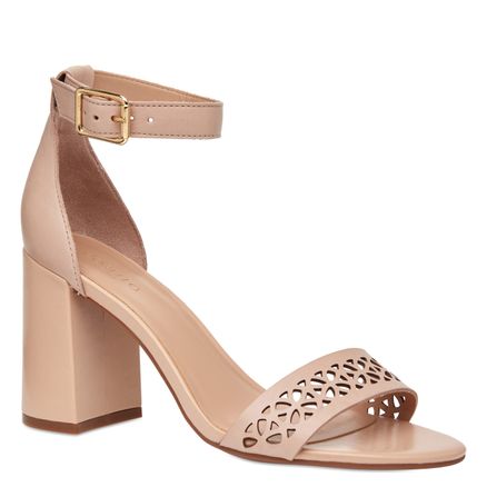 Sandália Glam Lasercut - Atanado Nude