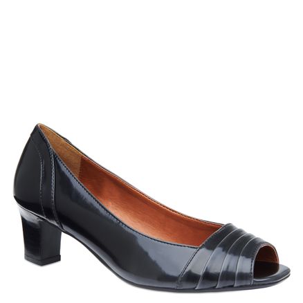 Peep Toe d - Box Pull Preto