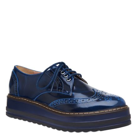 Oxford Brogue Solado Azul - Box Azul