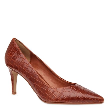 Scarpin - Couro Croco Sela