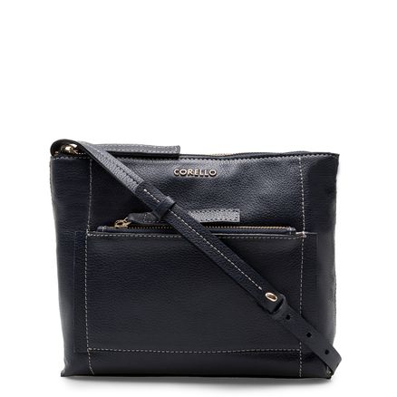 Bolsa Transversal Feminina Lina Couro - Floater Marinho