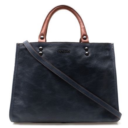 Bolsa Tote Couro Marrakesh - Marinho