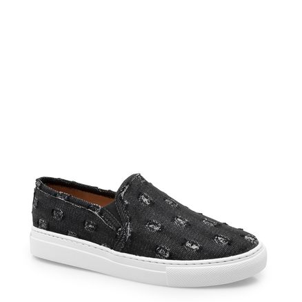 Slip On Feminino - Jeans Black