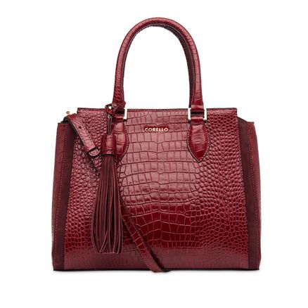 Handbag Croco Bicolor - Croco Amora/Nob Amora