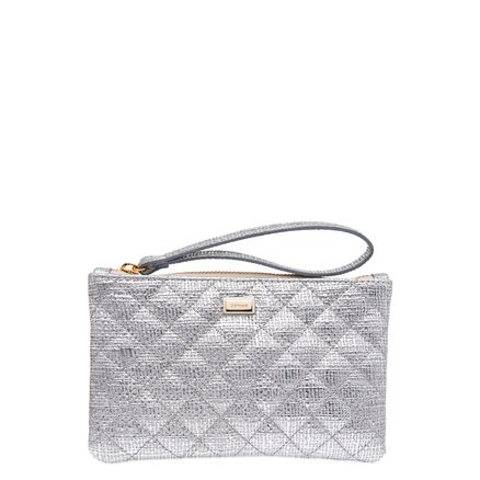 Mini Bag Matelassê - Ma Craquele Prata Claro