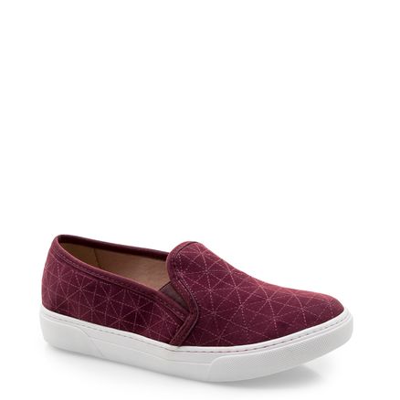 Slip On Matelassê - Nobuck Soft Vinho