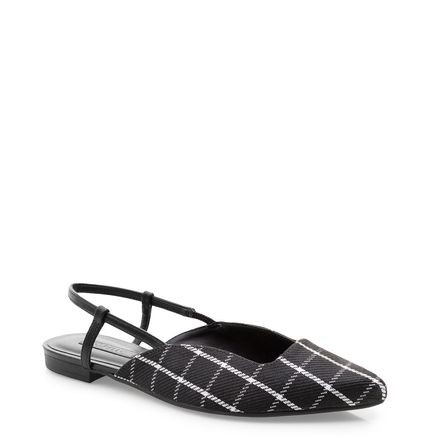 Rasteirinha Flat Chanel Amelie - Xadrez