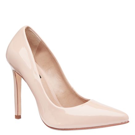 Scarpin Bico Fino Classic - Verniz Luz Nude