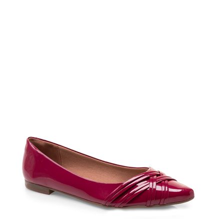 Sapatilha New Tressê - Verniz Soft Scarlet