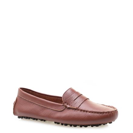 Mocassim Feminino - Couro Floater Caramelo