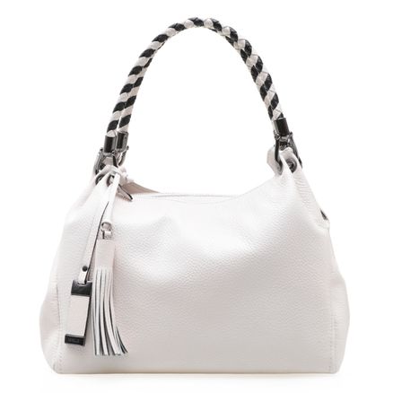 Bolsa De Ombro Feminina Babi Couro - Floater Branco
