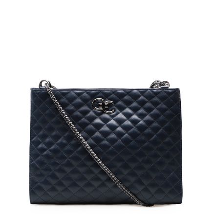 Bolsa De Ombro Feminina Vera Couro - Fly Marinho