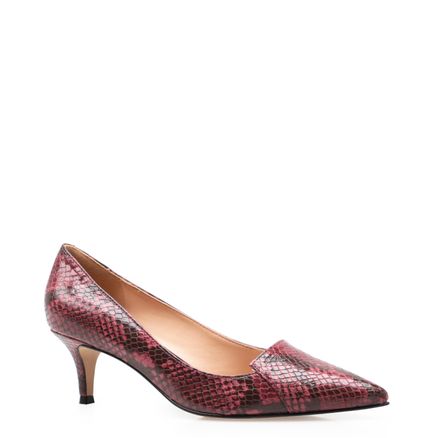 Scarpin New Python Couro - Vinho