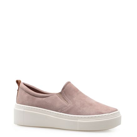 Slip On - Camurça Soft Taupe