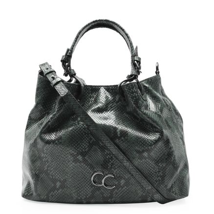 Bolsa De Ombro Feminina Couro - New Python Forest