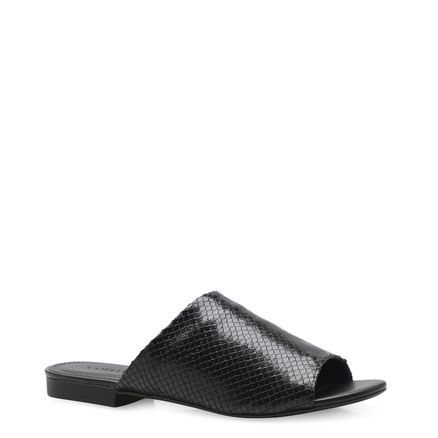 Rasteirinha Slide Minimal Python Soft - Preto