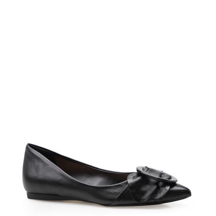 Sapatilha Bucle Couro Kid - Preto
