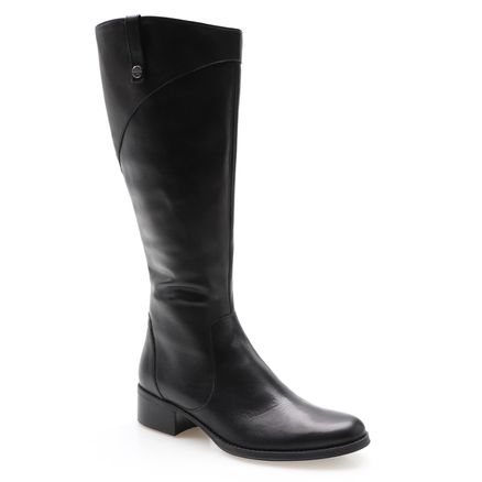 Bota Feminina Montaria - Couro Atanado Preto
