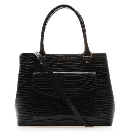 Bolsa Tote Alice Couro - New Lezard Preto