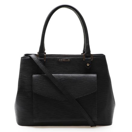 Bolsa Tote Alice Couro - Raiz Preto