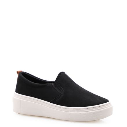 Slip On - Camurça Soft Preto