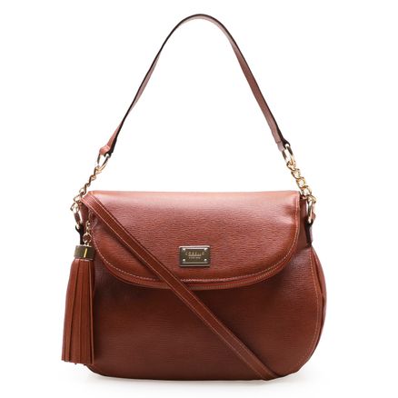 Bolsa Transversal Feminina Floater - Couro Casablanca Brick