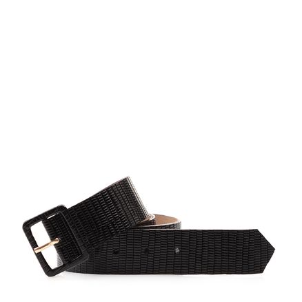 Cinto Feminino Fivela Couro - New Lezard Preto
