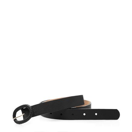 Cinto Feminino Fivela Cordão Couro - Fly Preto