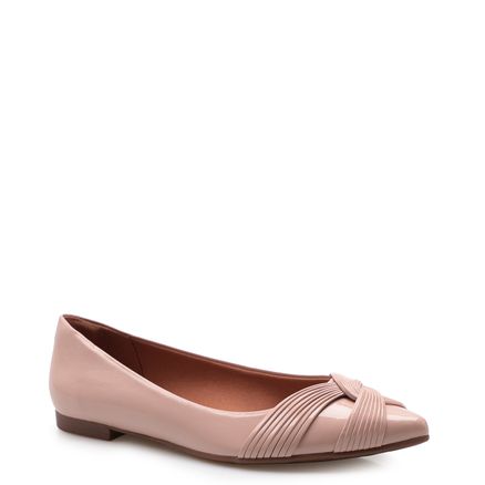 Sapatilha Knot Soft - Verniz Soft Nude