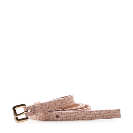 Cinto Feminino Fino Couro - New Lezard Rosê