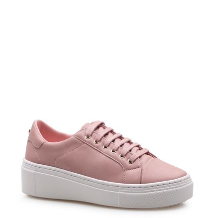 Tênis Flatform - Nobuck Soft Camelia