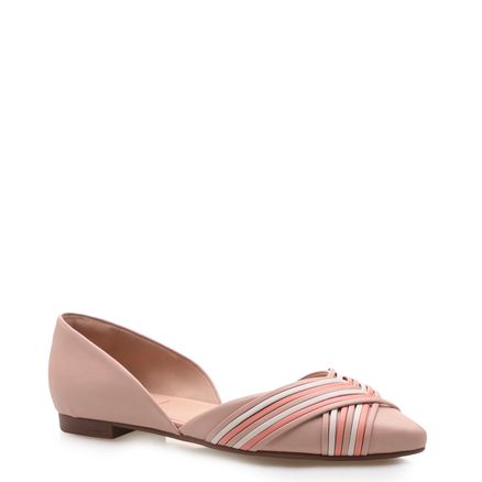 Sapatilha Woven Soft - Nude Coral Off White