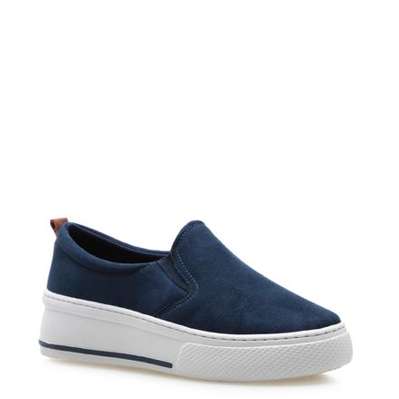Slip On - Camurça Soft Marinho