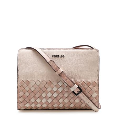 Bolsa Transversal Feminina Mini Teresa Couro - Floater Degradê Nude